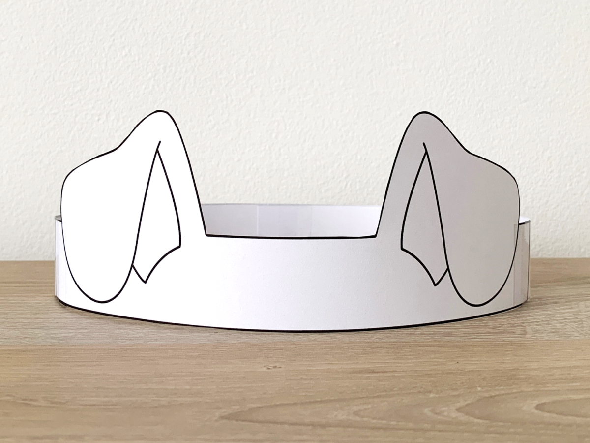 Dog Ears Crown Headband Printable Coloring Craft