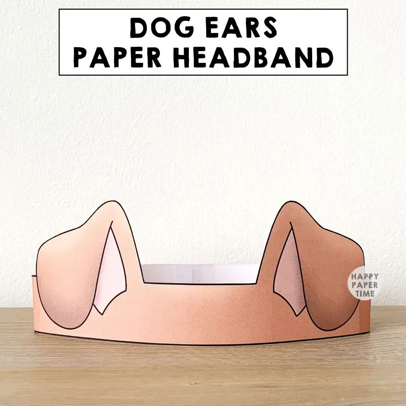 Dog Ears Paper Crown Colored