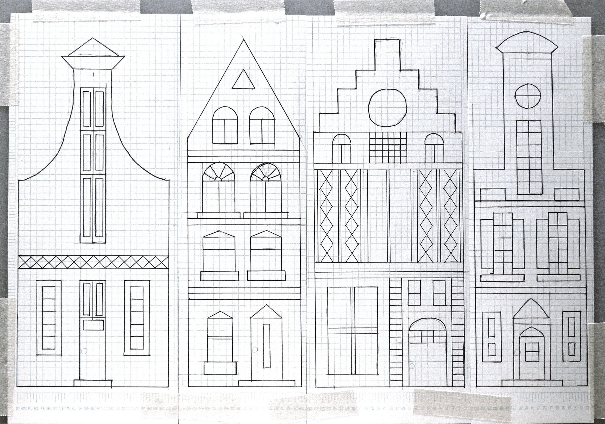 Dutch Canal House Pattern 48624870954862161