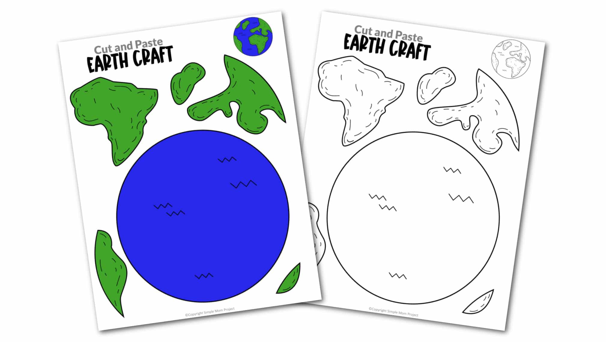 free printable earth template