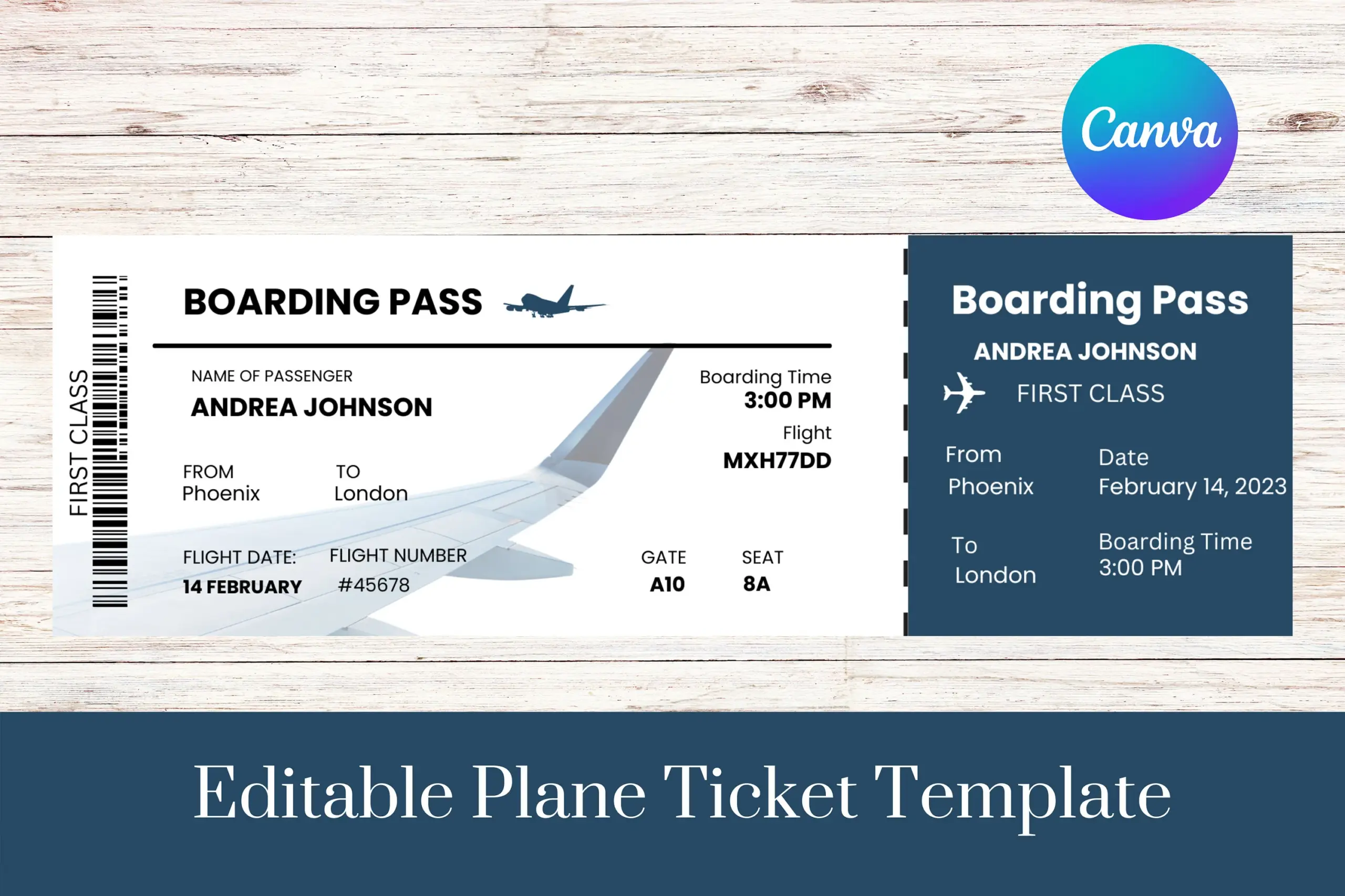 Editable Plane Ticket Template Printable Editable Plane Ticket Template Printable