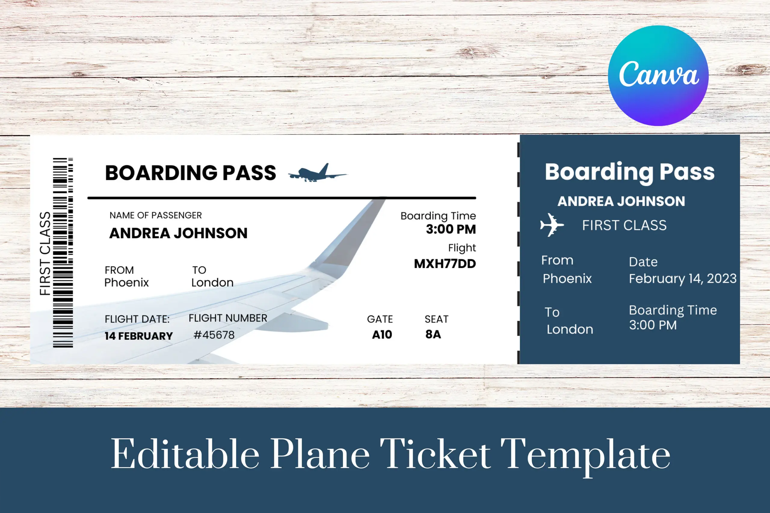 Editable Plane Ticket Template Printable Editable Plane Ticket Template Printable