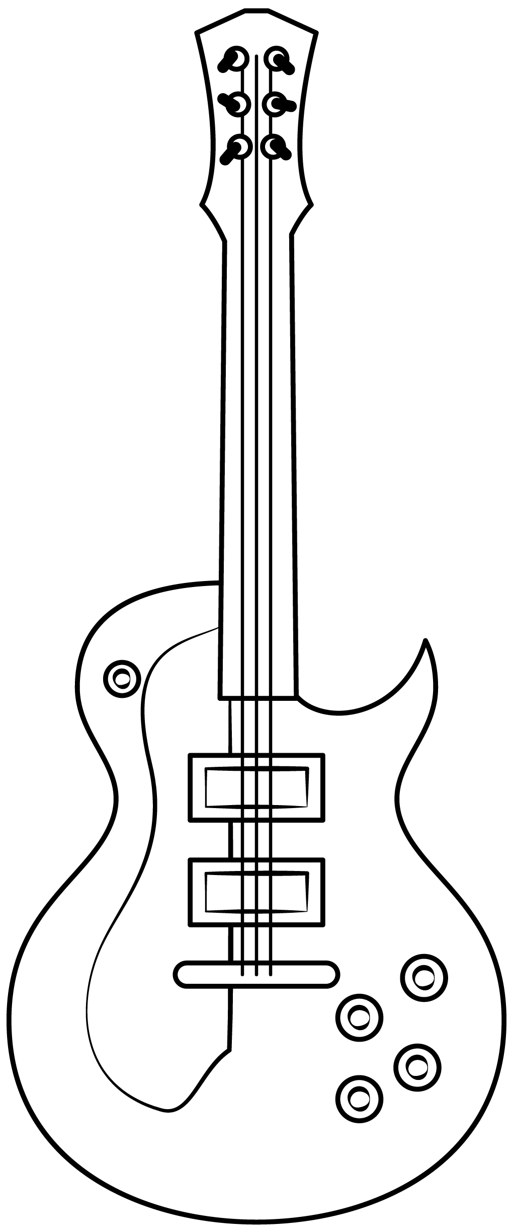 Electric Guitar Printable Template