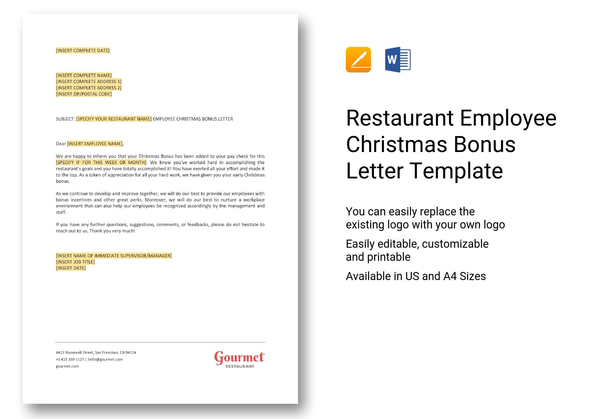 Employee Christmas Bonus Letter