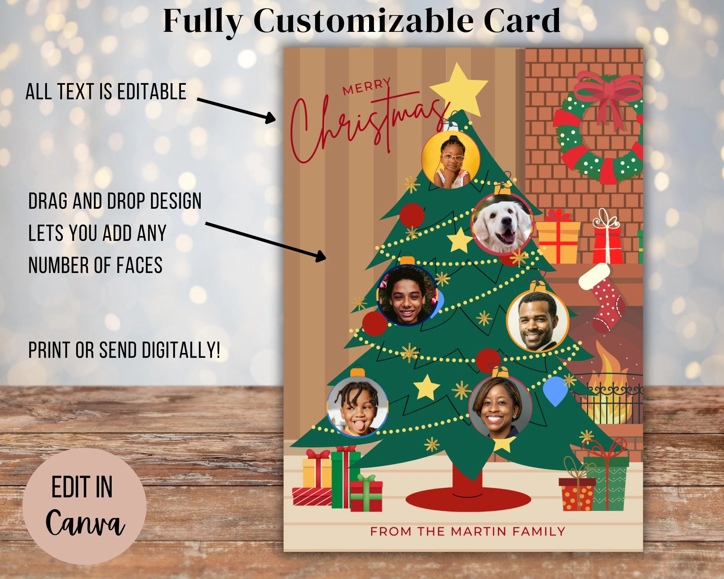 Face Insert Christmas Cards Face Insert Christmas Cards