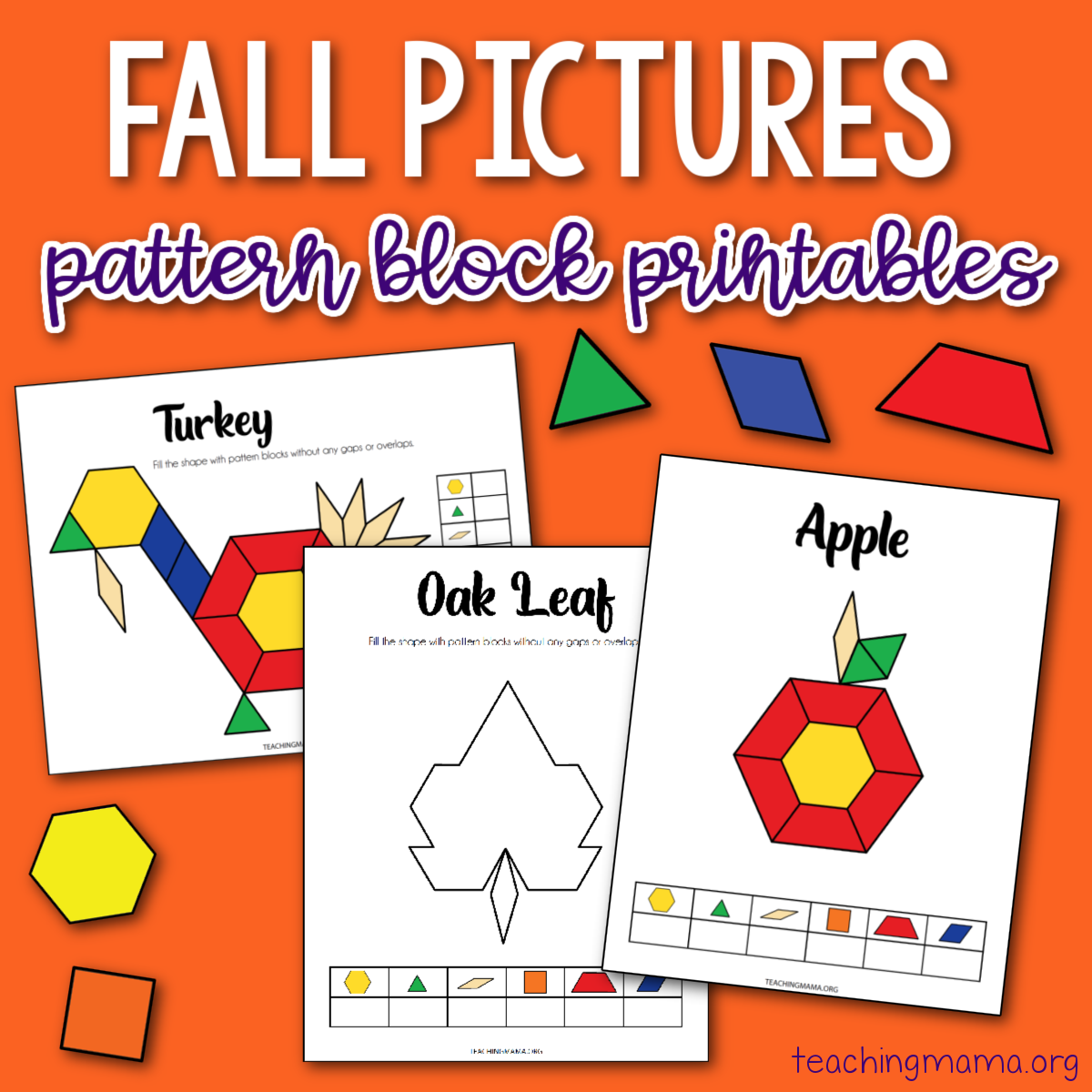 Fall Pattern Block Printables Fall Pattern Block Printables