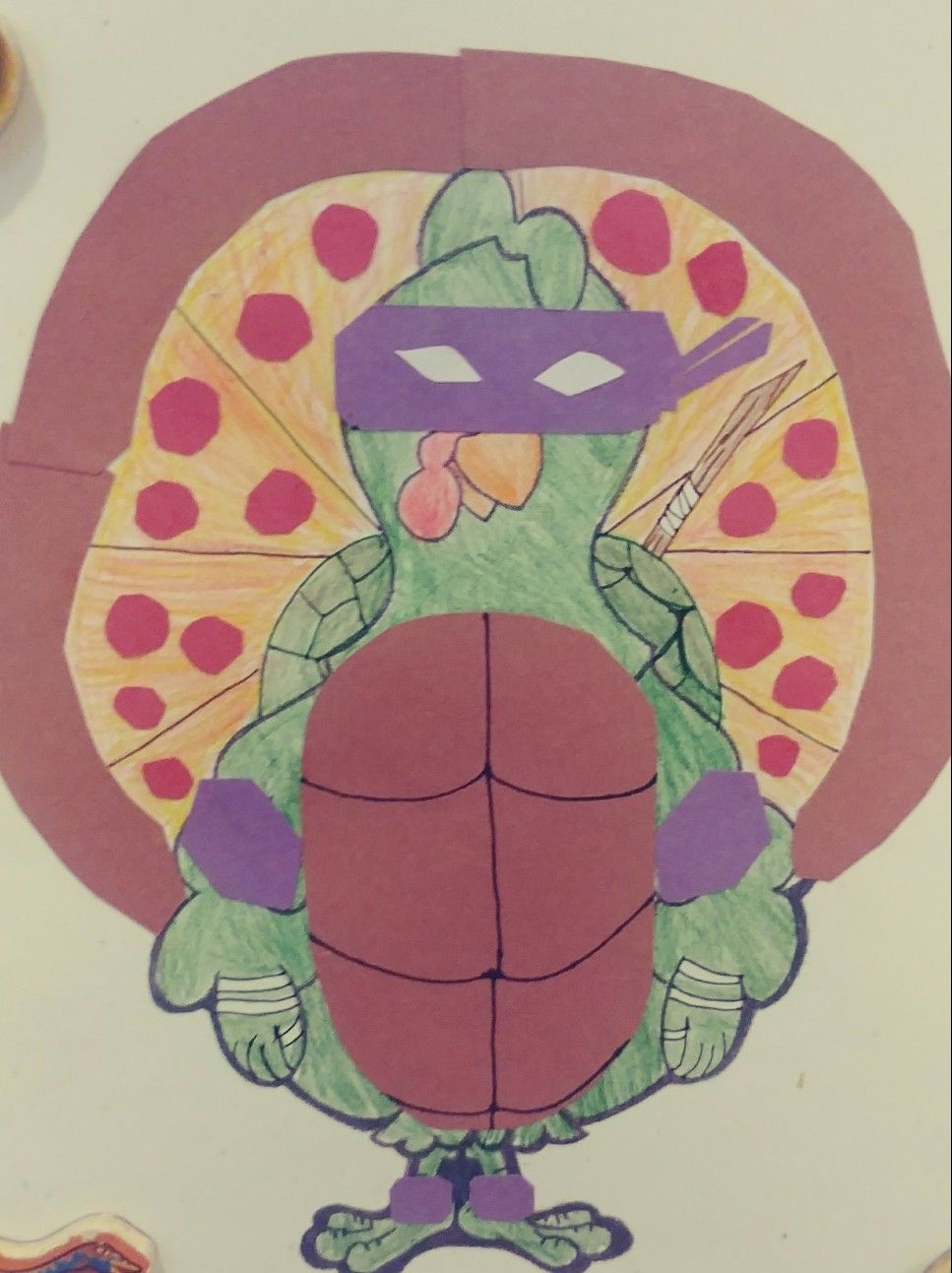 ninja turtle turkey disguise template