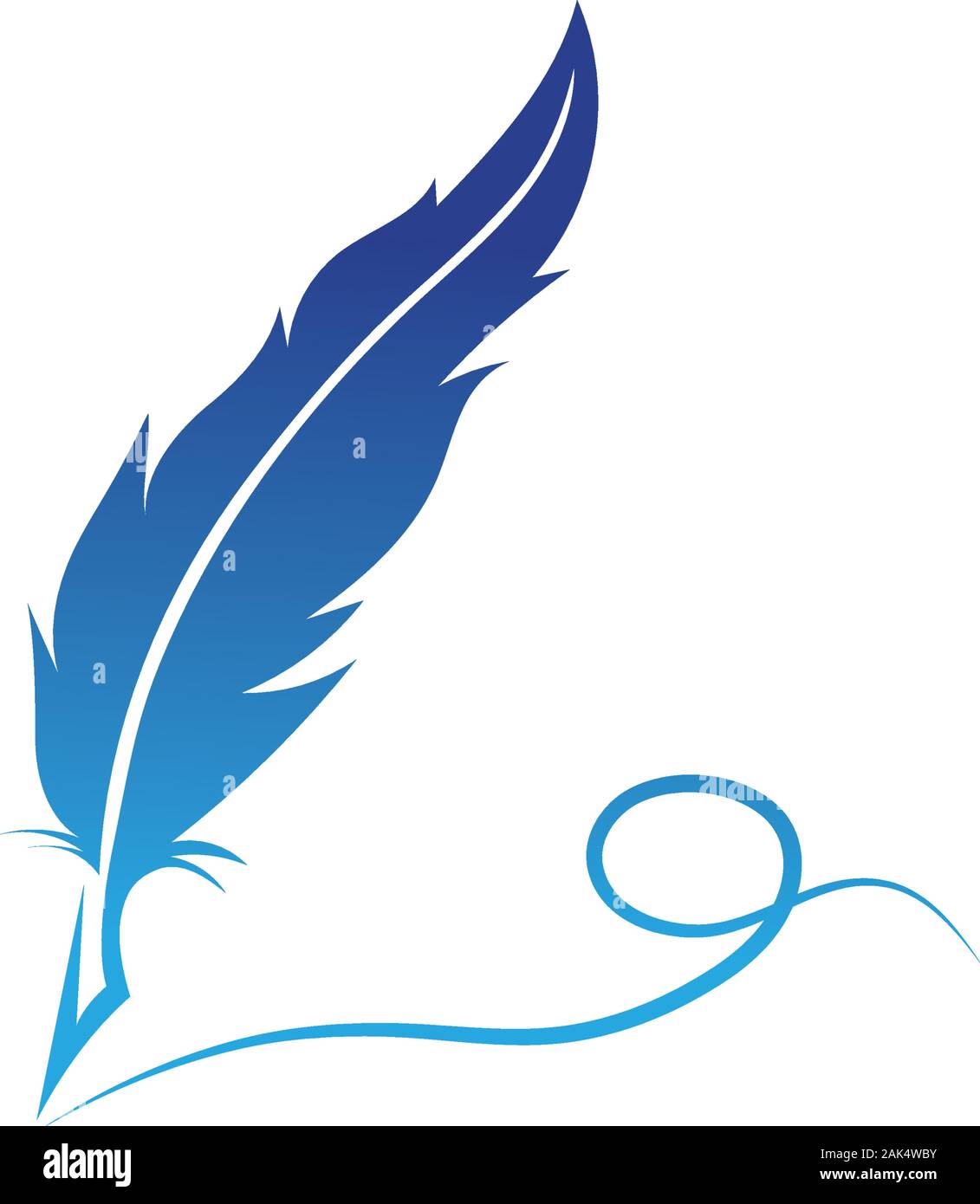 Feather Pen Logo Template Vector Illustration Image338783199