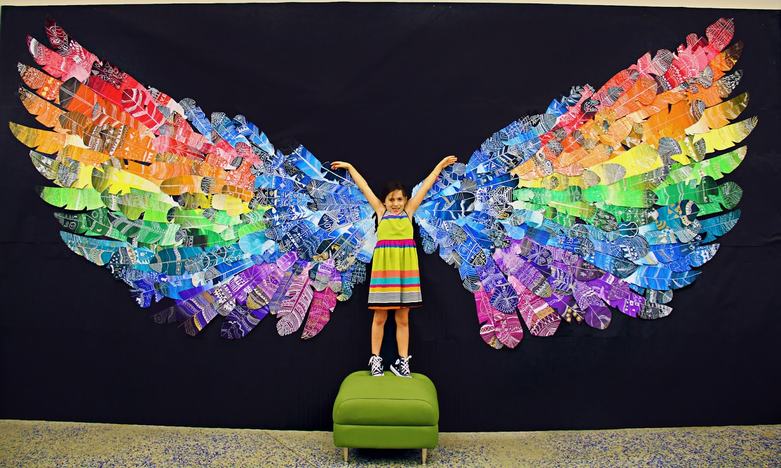 Feather Wings Mural Feather Wings Mural