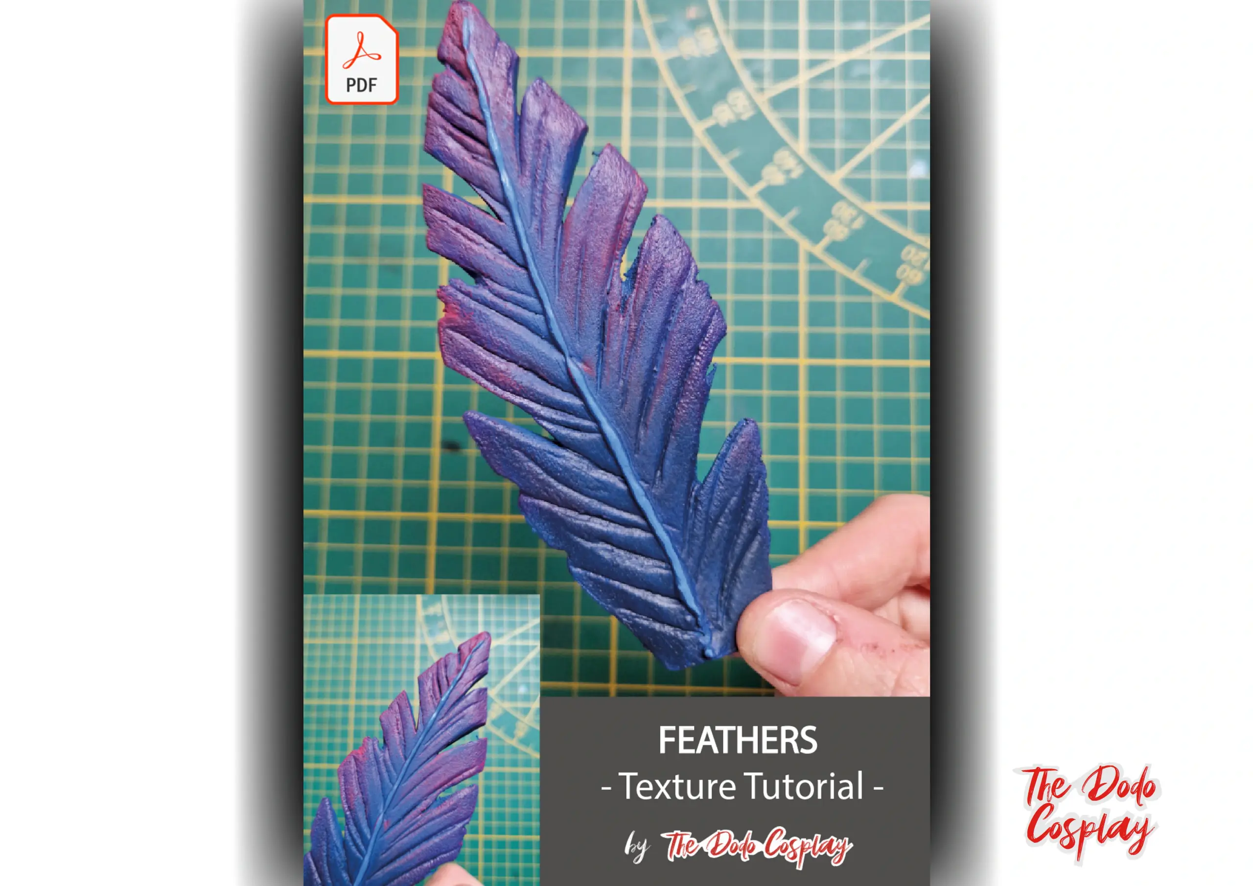 Feathers With Eva Foam Texture Tutorial Feathers With Eva Foam Texture Tutorial