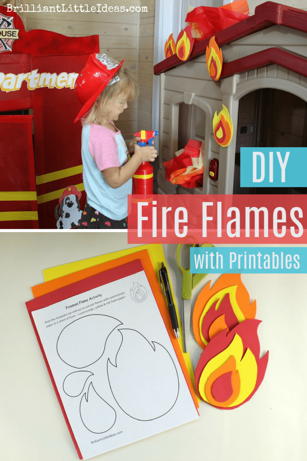 printable cut out flame template
