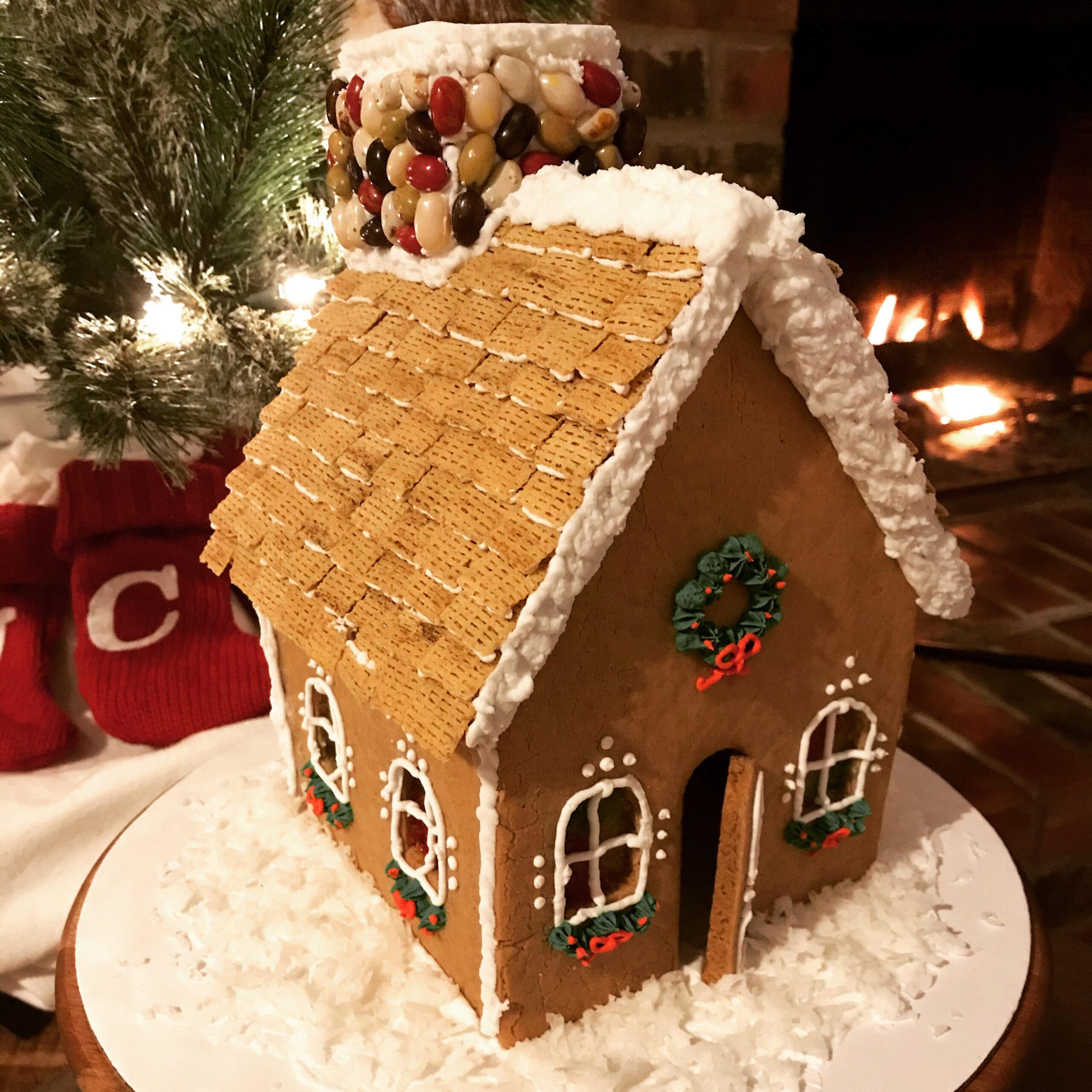 First Gingerbread House Ever All From Scratch First Gingerbread House Ever All From Scratch