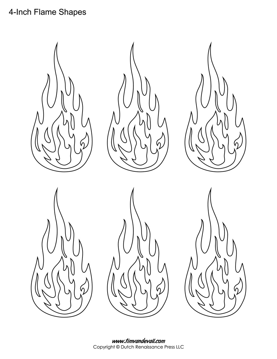Flame Templates Flame Shape Printables 4