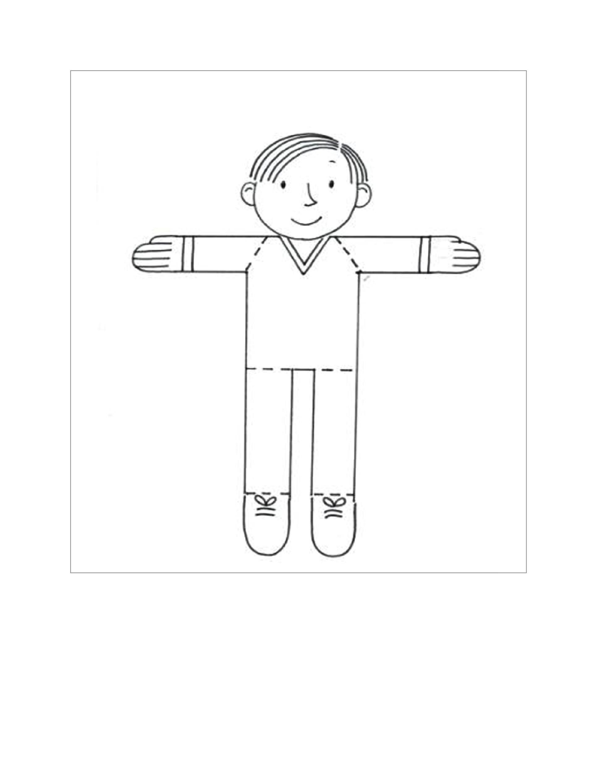 Flat Stanley Template