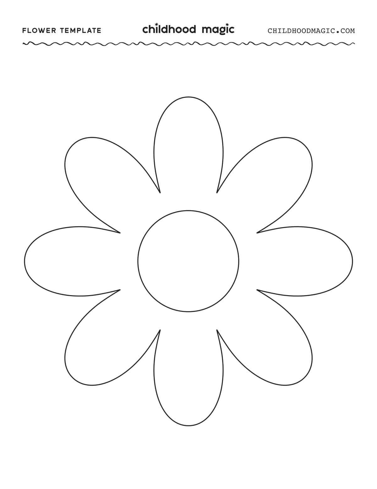 Flower Template Free Printable Rose Daisy And Tulip