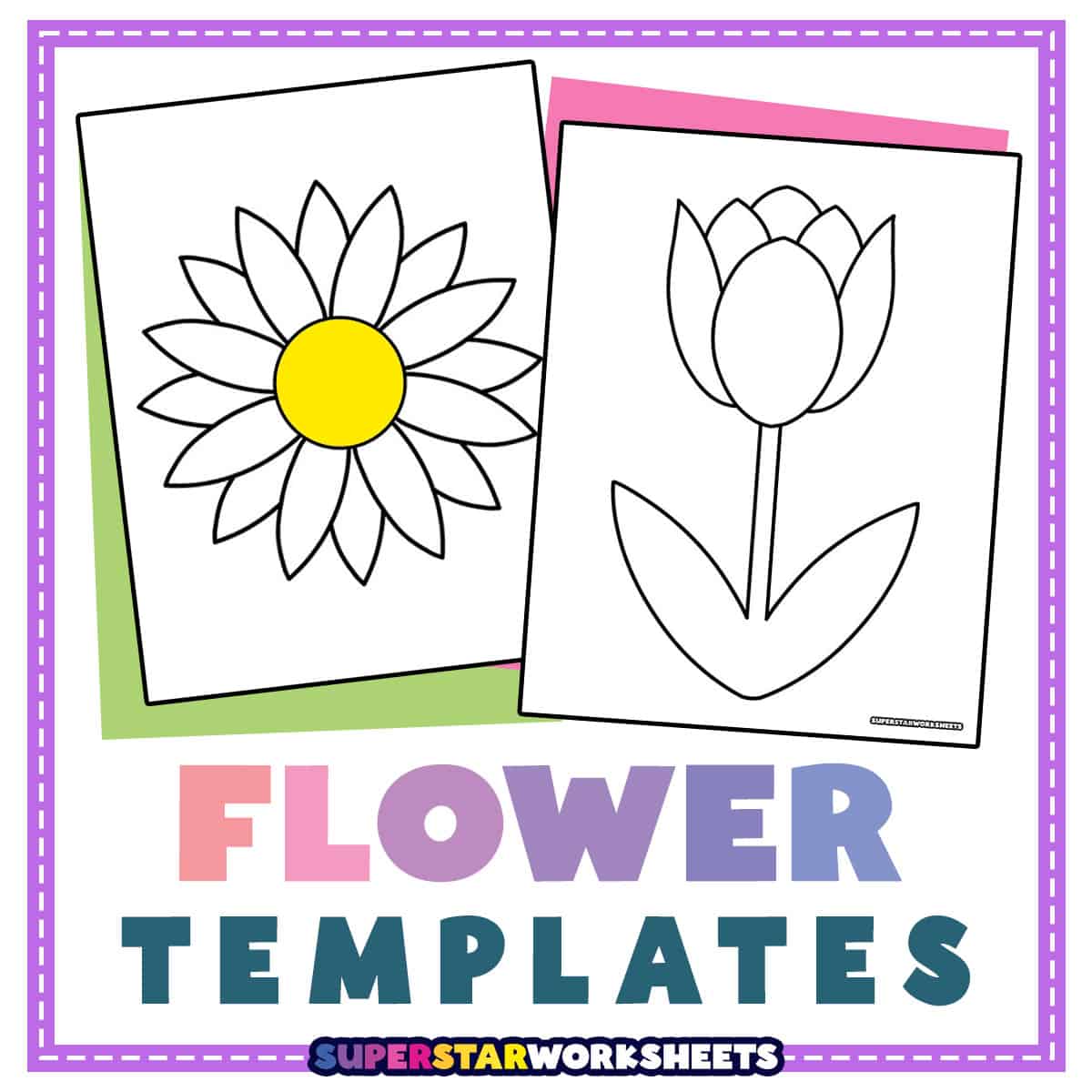 free printable templates of flowers