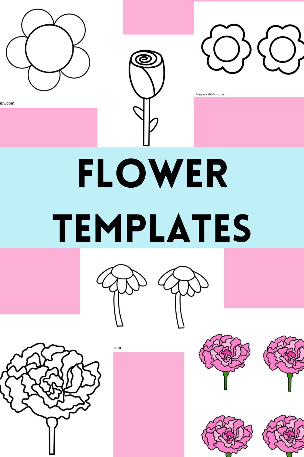 free printable flower templates free printable flower templates