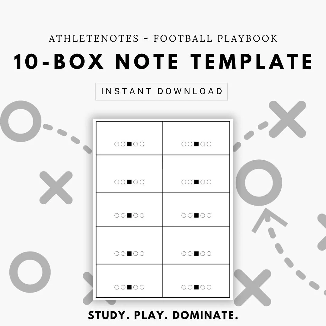 Football Playbook 8 Box Notes Football