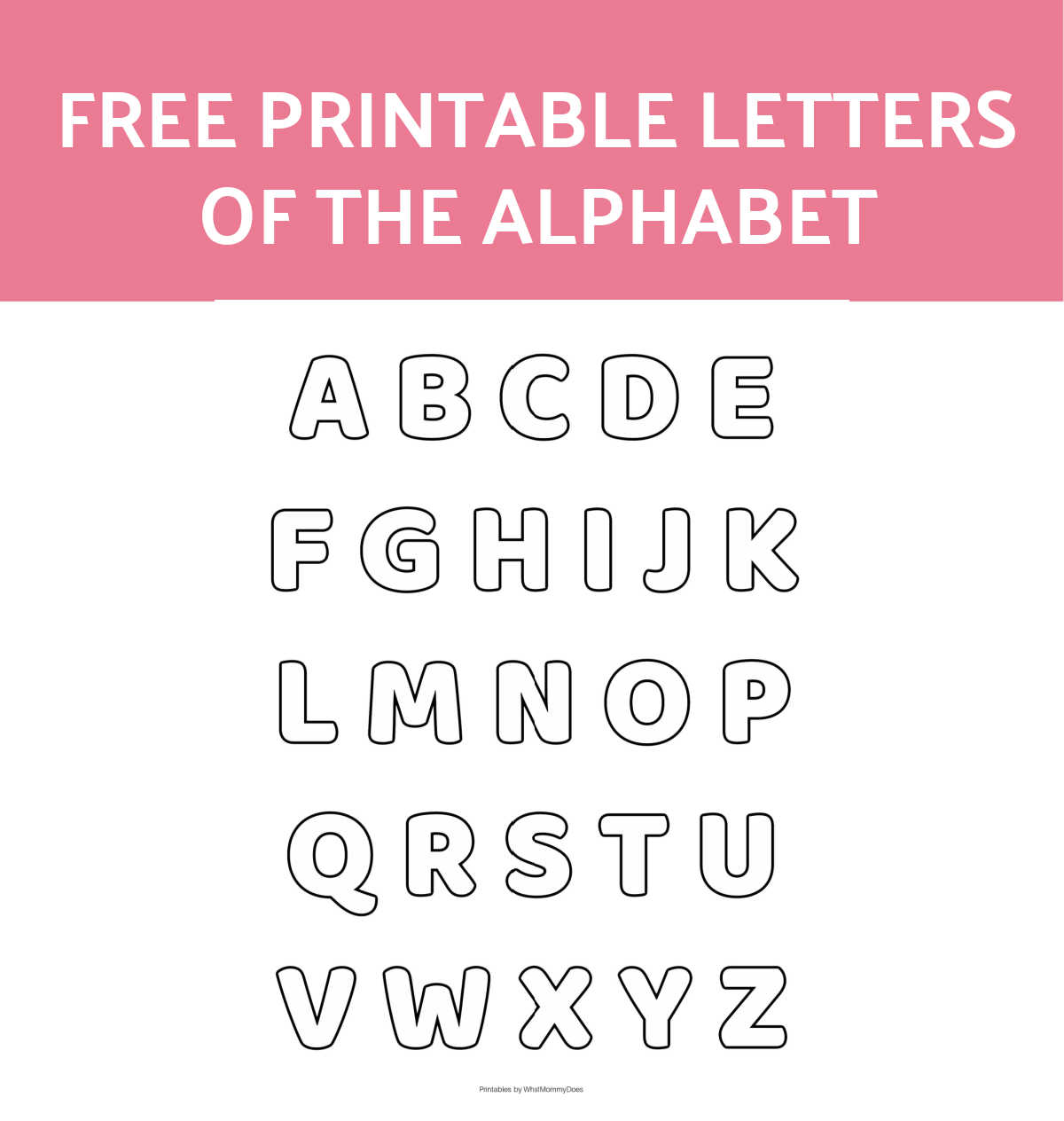 Free Alphabet Printables Letters Worksheets Stencils Abc Flash Cards Free Alphabet Printables Letters Worksheets Stencils Abc Flash Cards