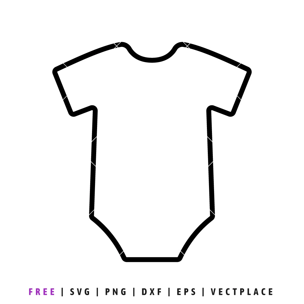 Free Baby Onesie Outline Svg