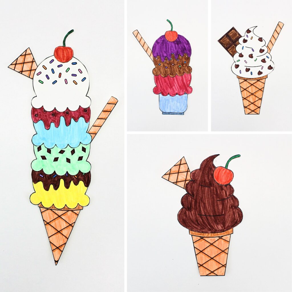Free Build An Ice Cream Cone Printable Free Build An Ice Cream Cone Printable