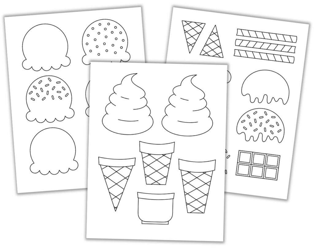 Free Build An Ice Cream Cone Printable Free Build An Ice Cream Cone Printable