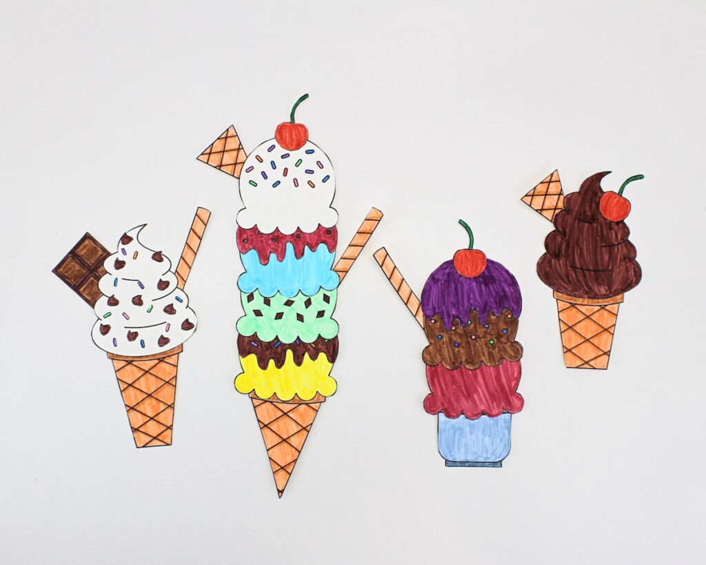 Free Build An Ice Cream Cone Printable Free Build An Ice Cream Cone Printable