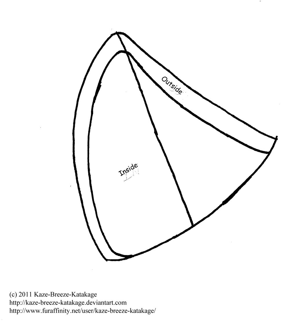 printable dog ear headband template