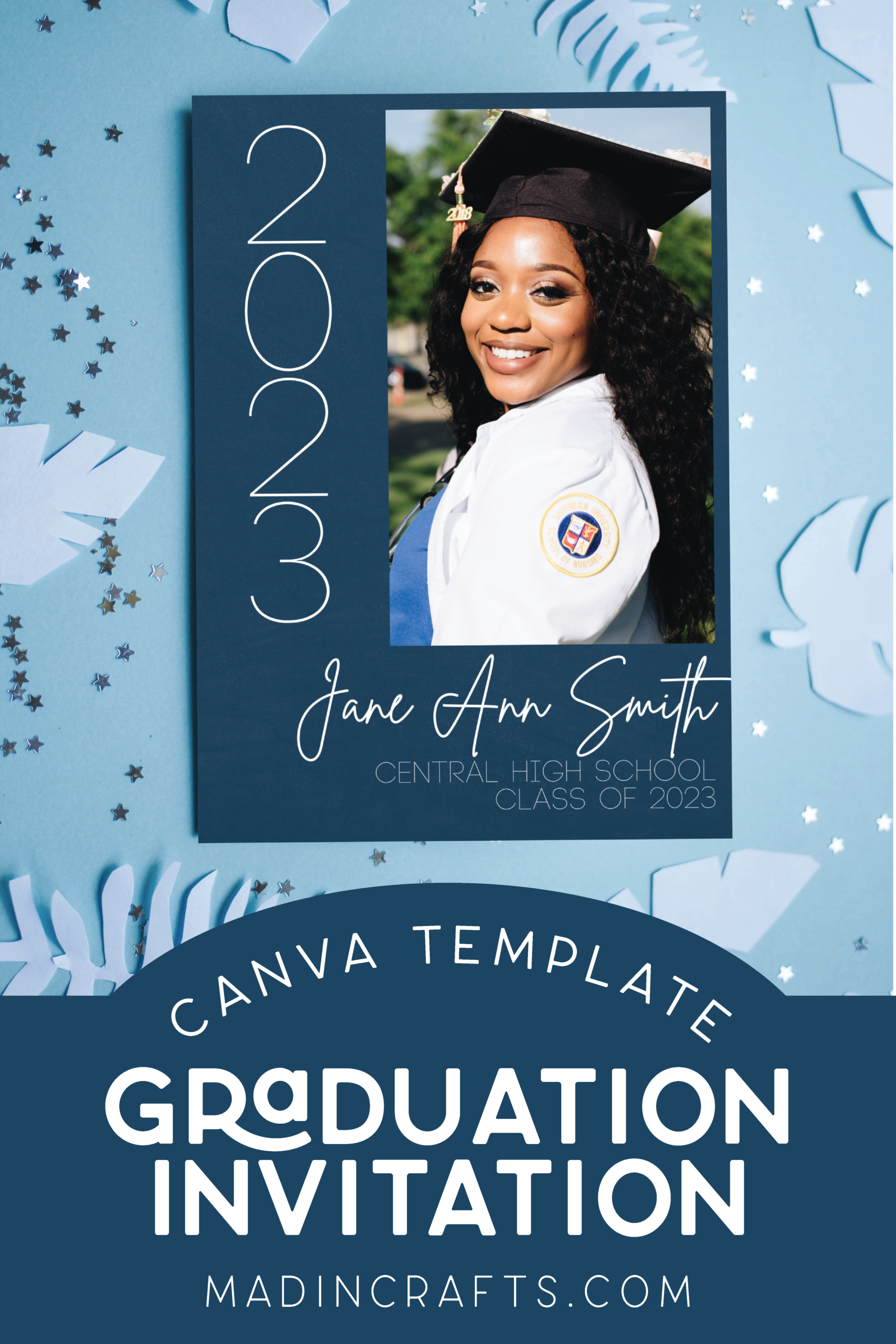 Free Canva Graduation Invitation Template