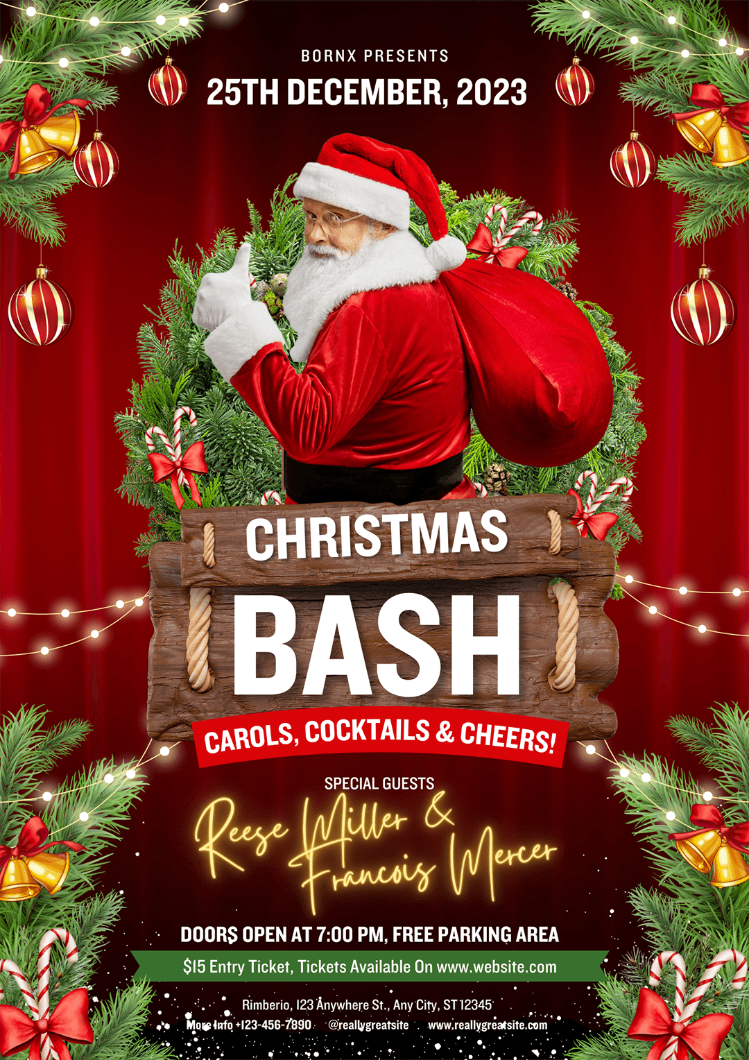FREE Christmas Flyer Template Canva