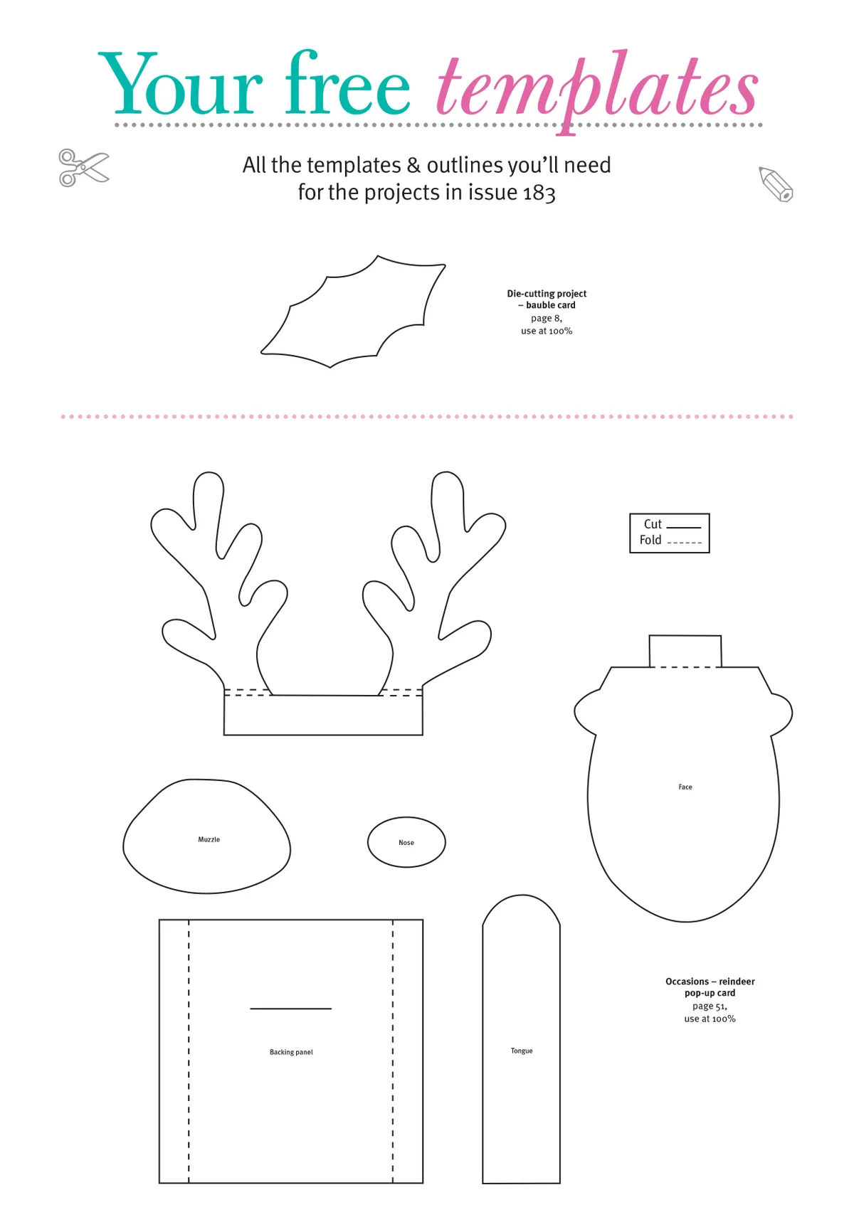 Free Christmas Penguin Polar Bear And Santa Printable Templates