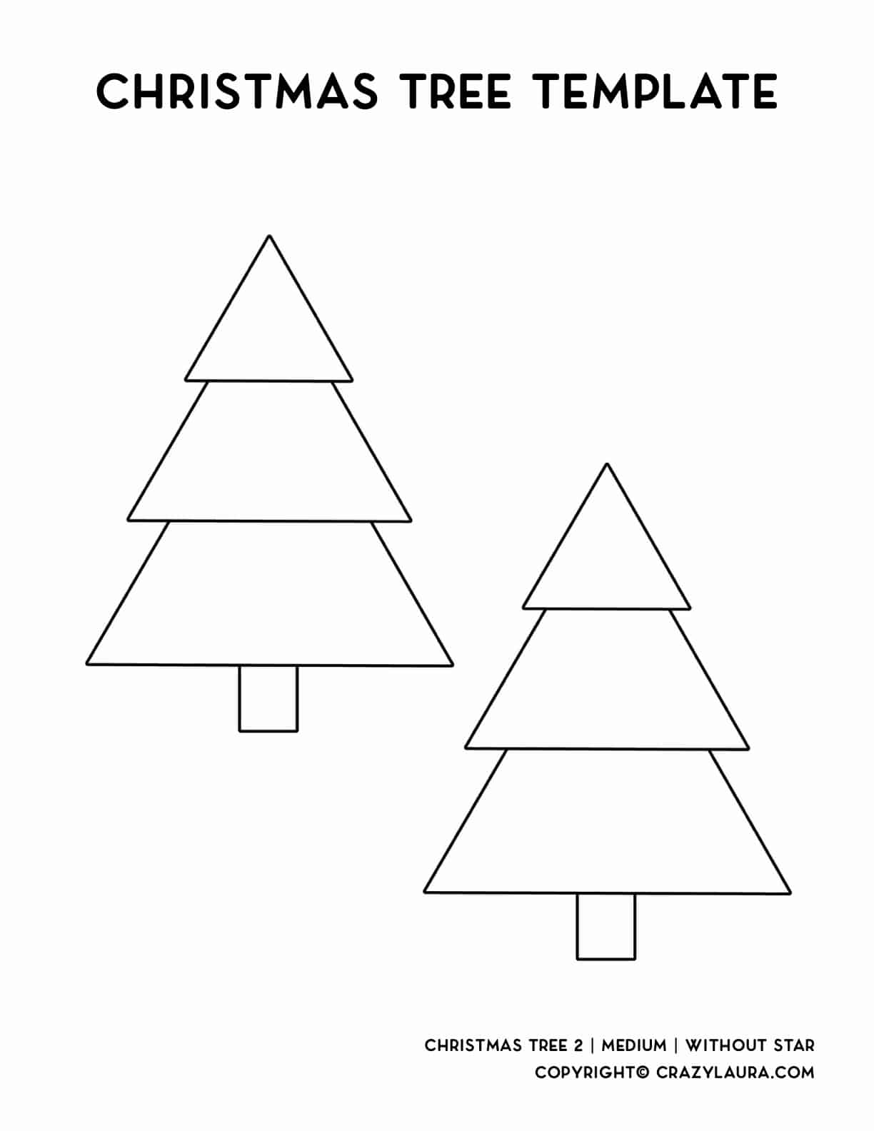 Free Christmas Tree Template