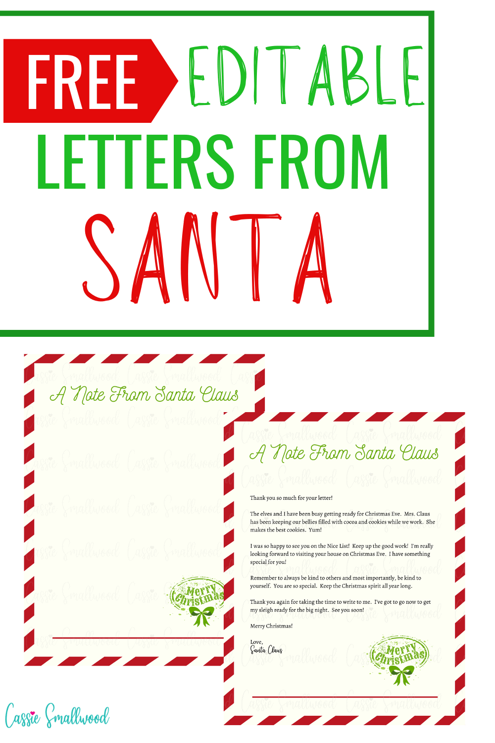 christmas eve letter from santa template christmas eve letter from santa template