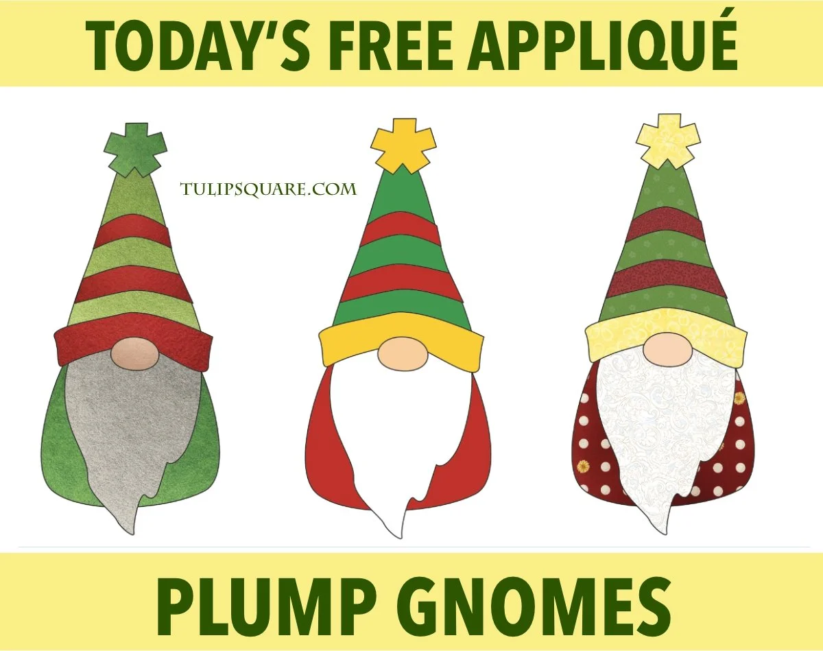 Free Gnome Applique Pattern