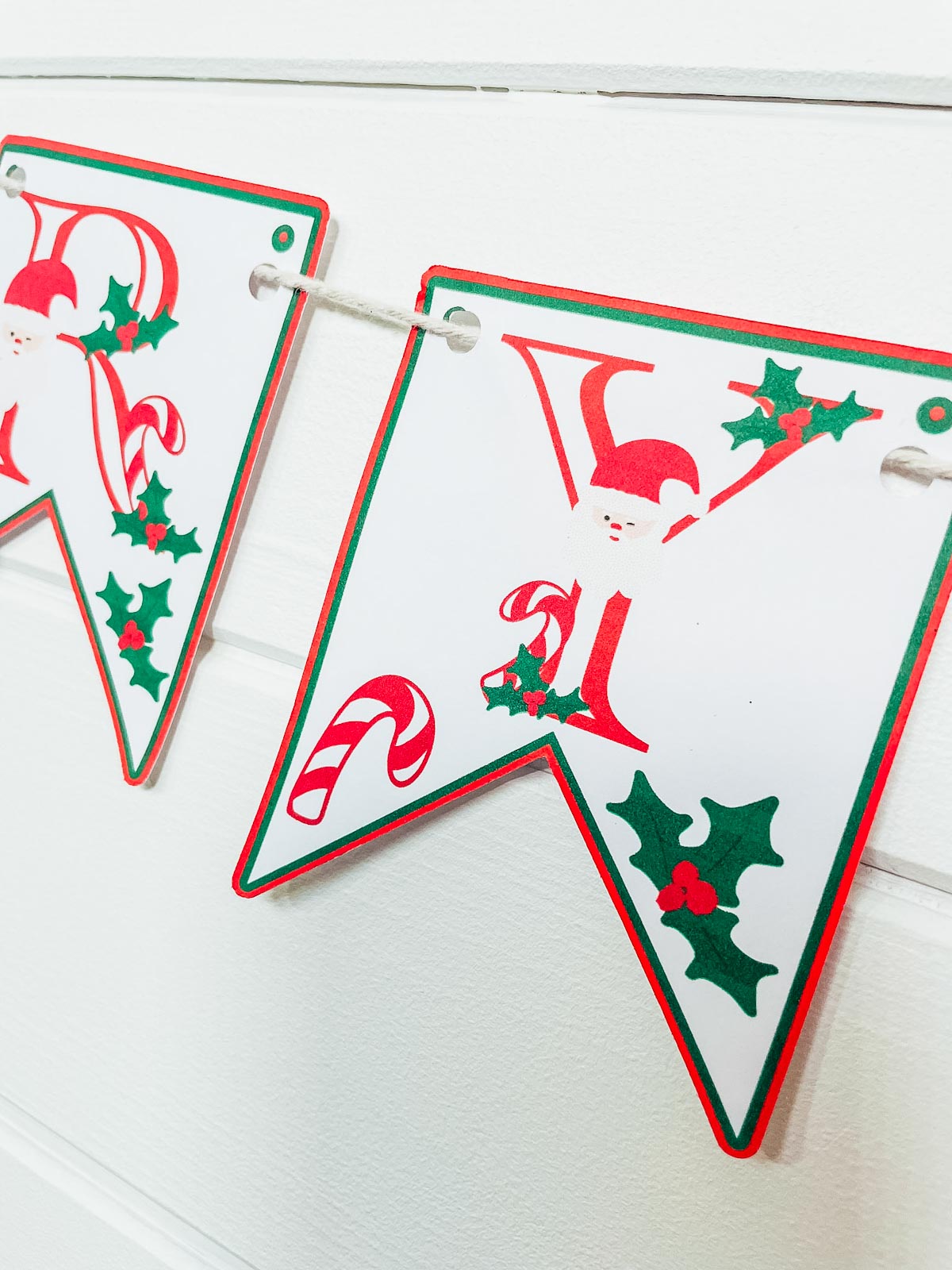 christmas banner printable free printable christmas bunting template
