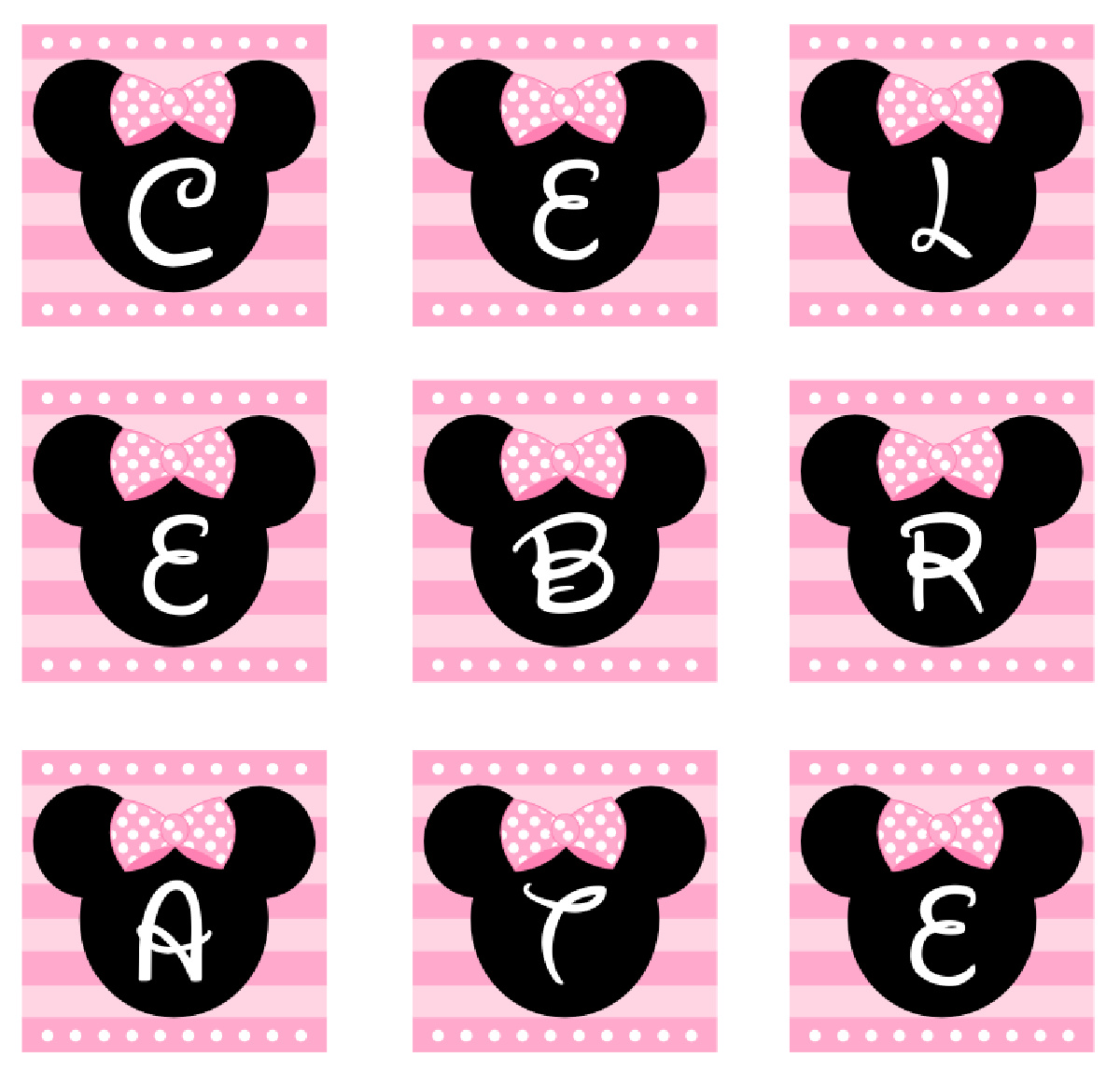 Free Pink Minnie Mouse Birthday Party Printables From Printabelle