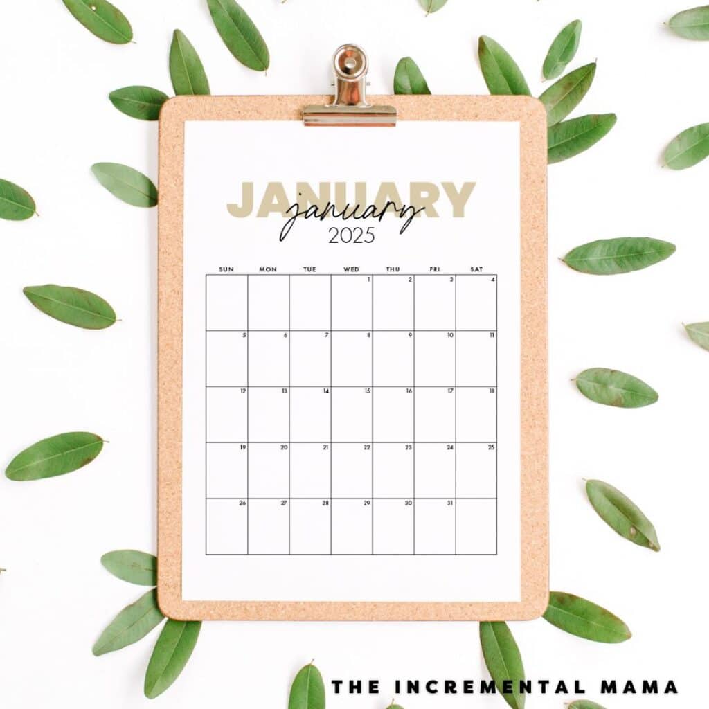 Free Printable 2025 Monthly Calendar January December Pdfs