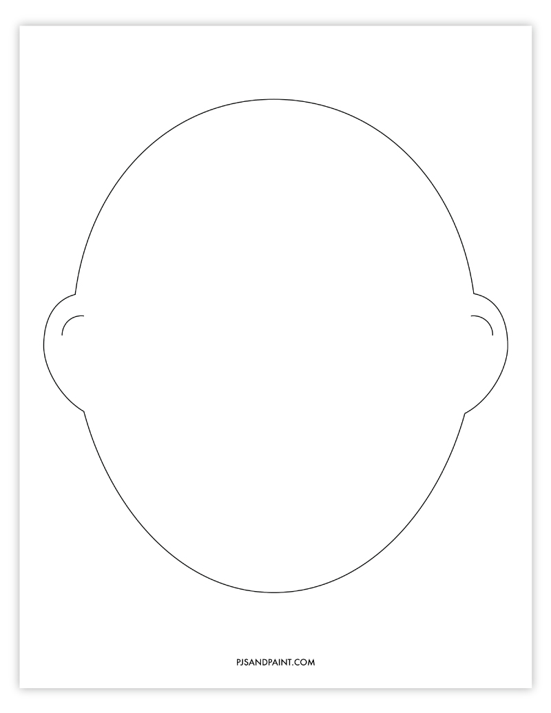 Free Printable Blank Face Template Free Printable Blank Face Template