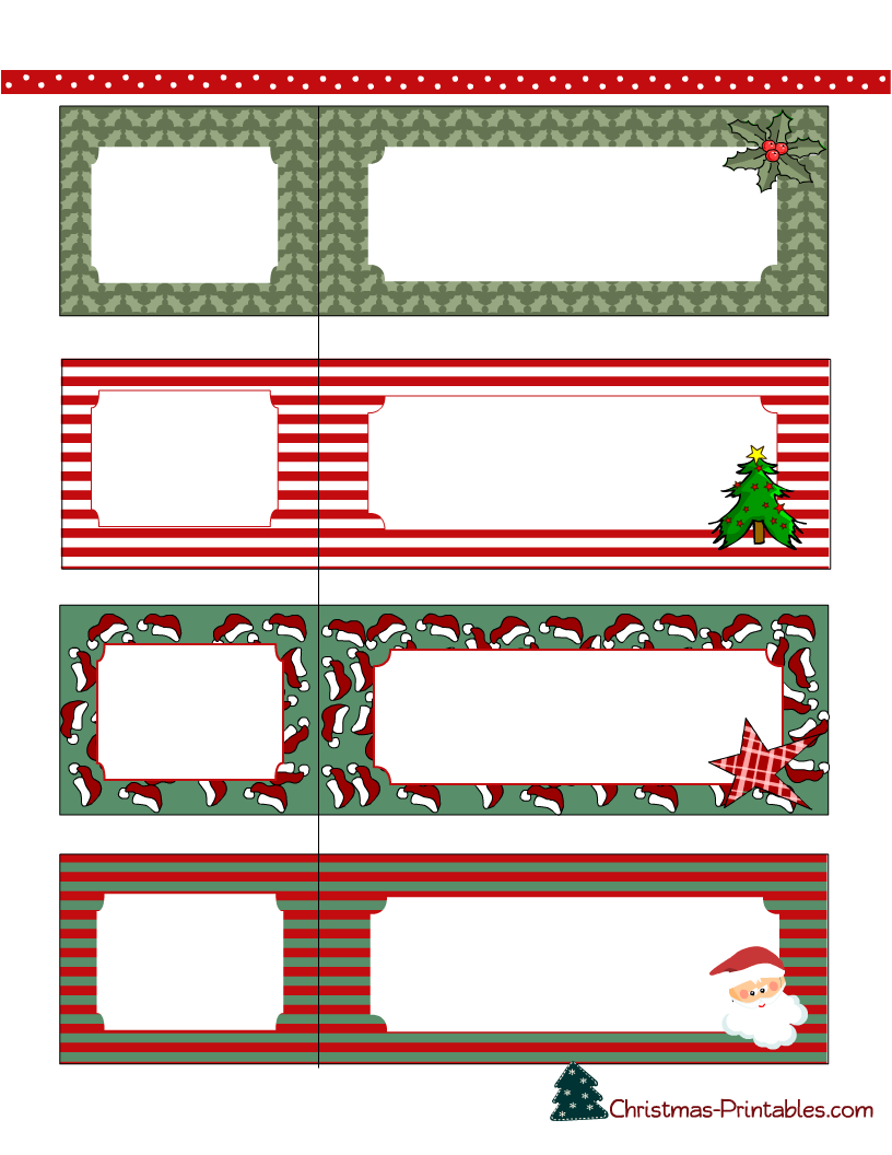 Free Printable Christmas Address Labels Free Printable Christmas Address Labels