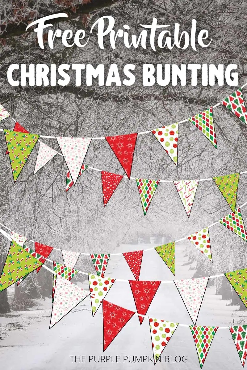 christmas bunting template printable christmas bunting template printable