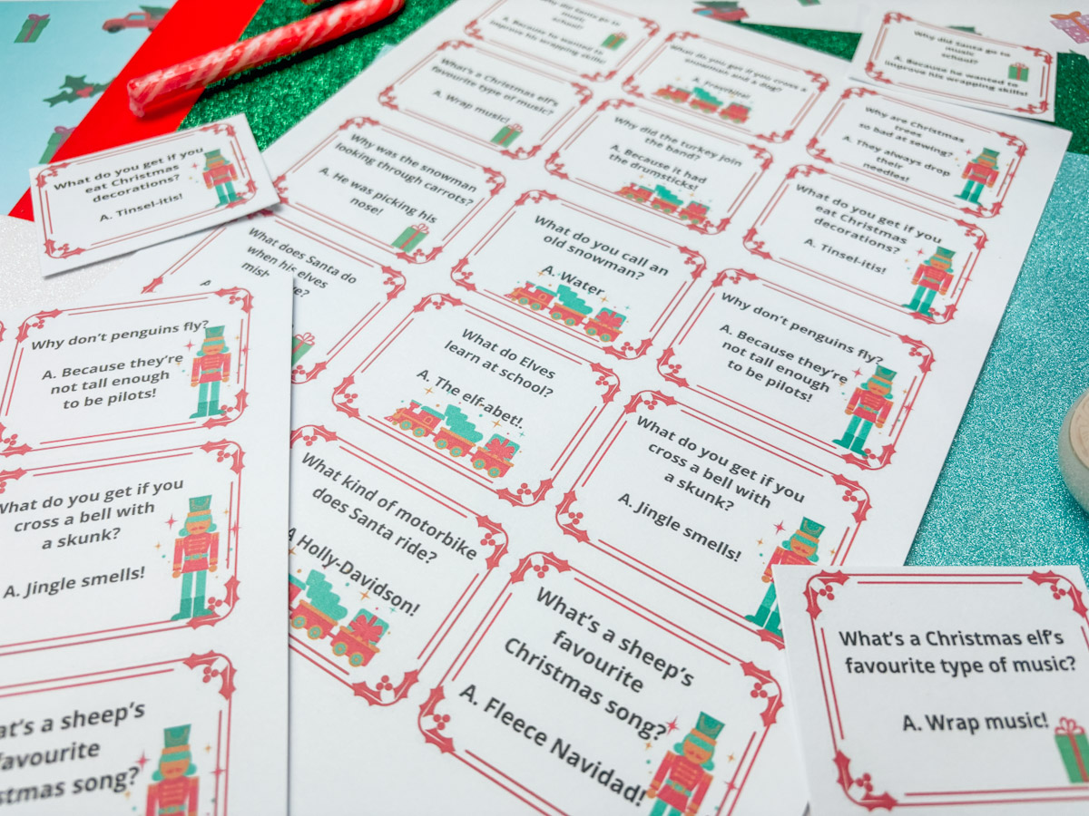 Free Printable Christmas Cracker Jokes