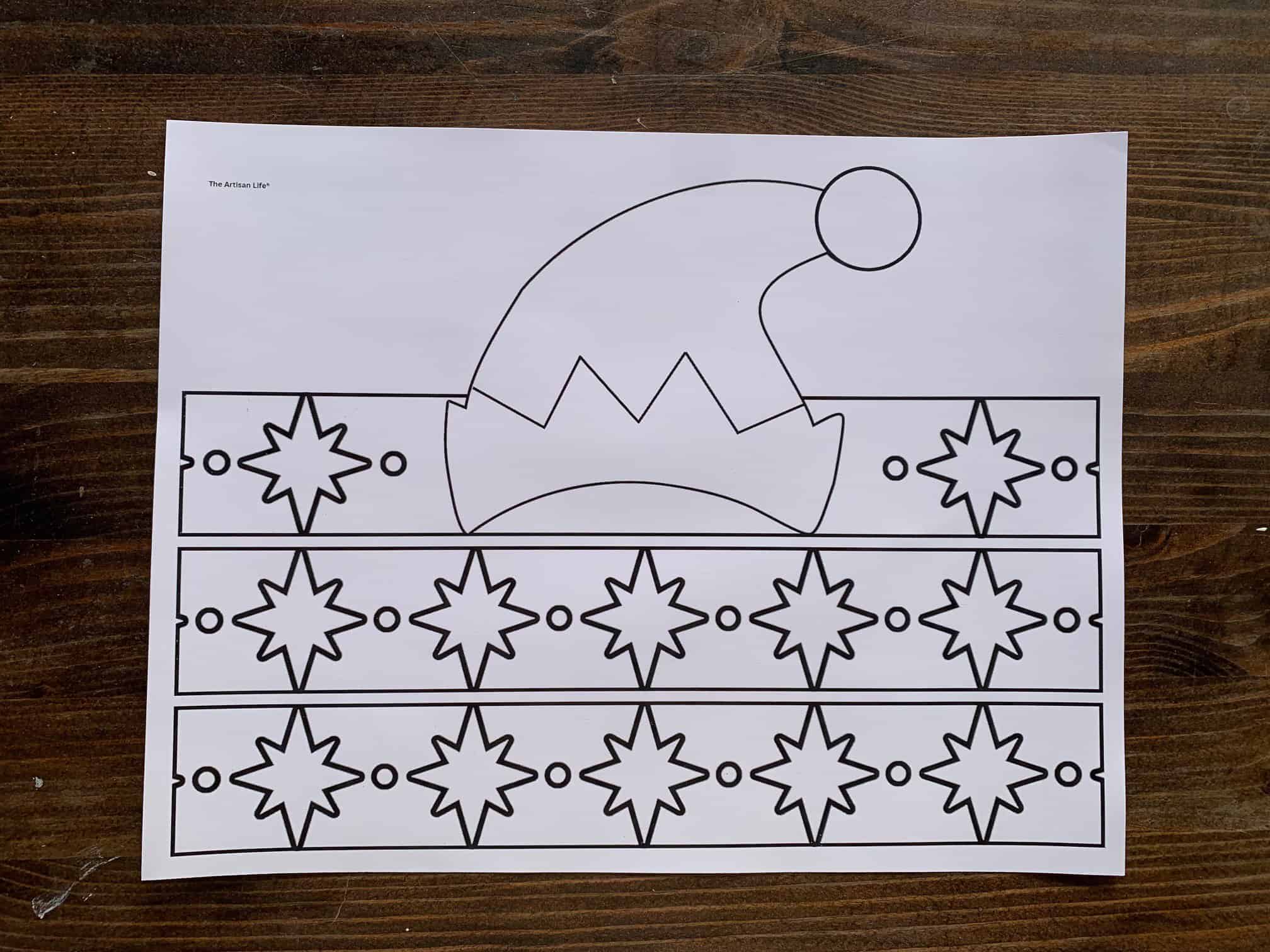 Free Printable Christmas Elf Hat Craft Free Printable Christmas Elf Hat Craft