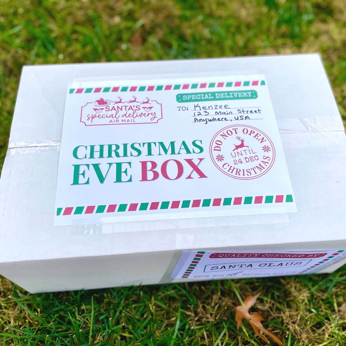 Free Printable Christmas Eve Box Labels Free Printable Christmas Eve Box Labels