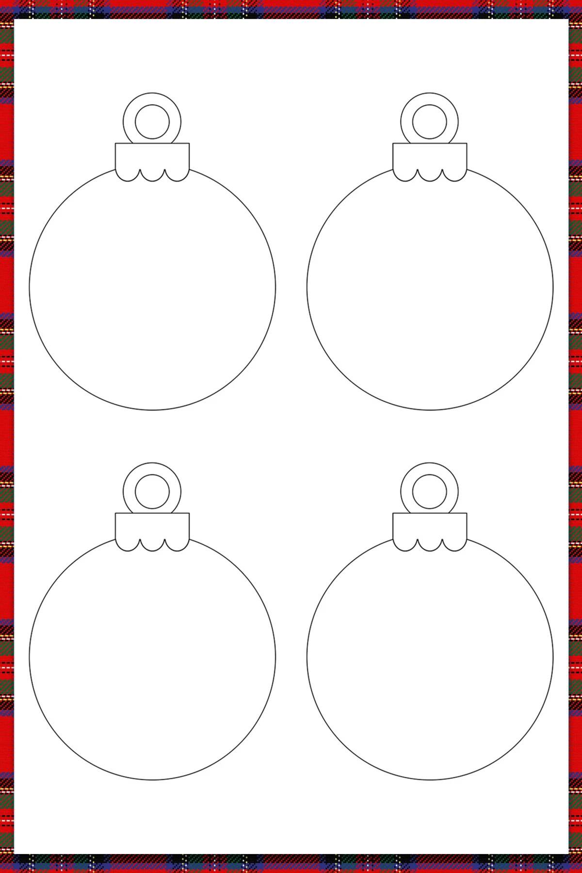 Free Printable Christmas Ornaments For Coloring Free Printable Christmas Ornaments For Coloring