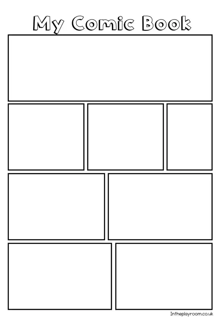 Free Printable Comic Strip Templates For Kids