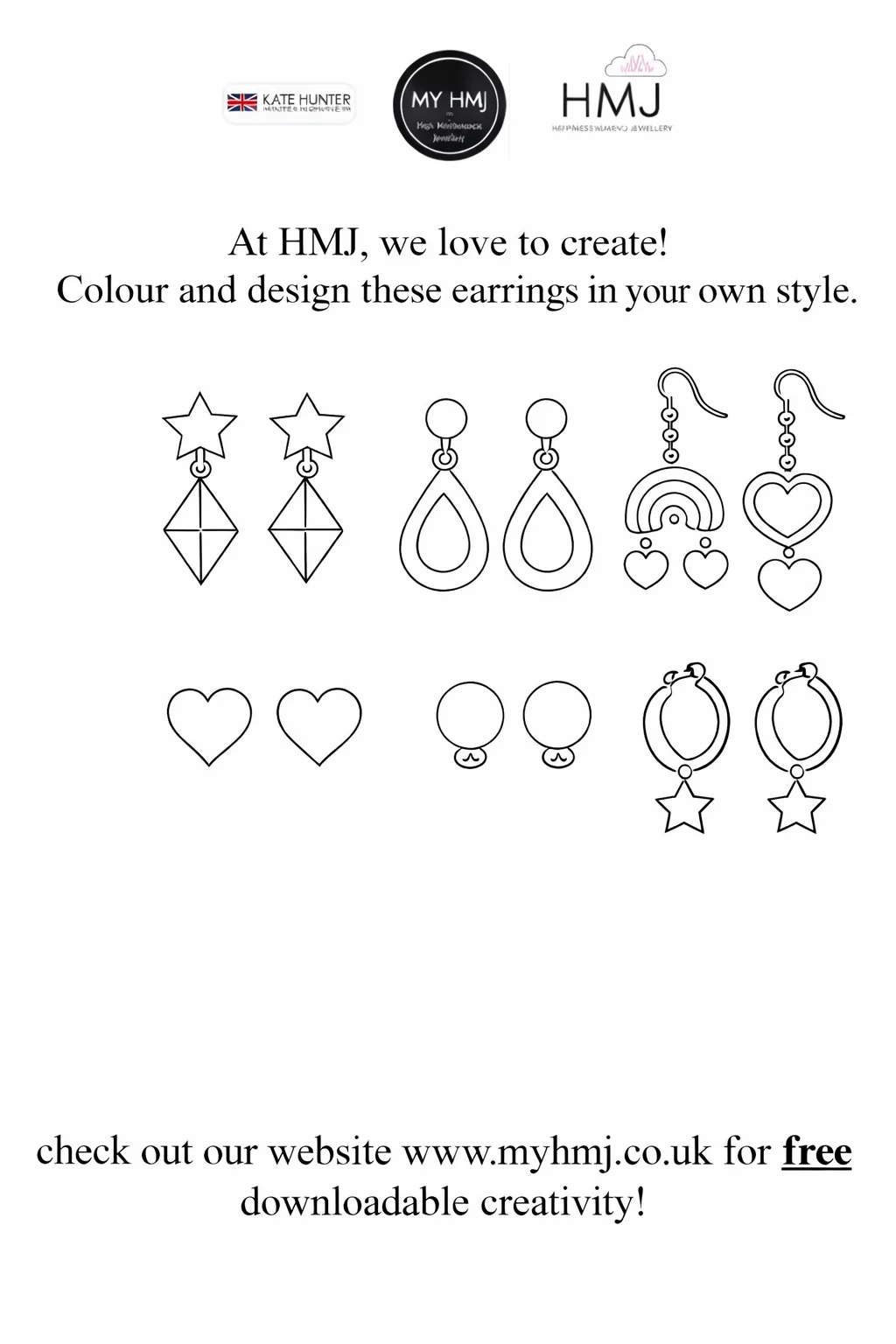Free Printable Earrings Design