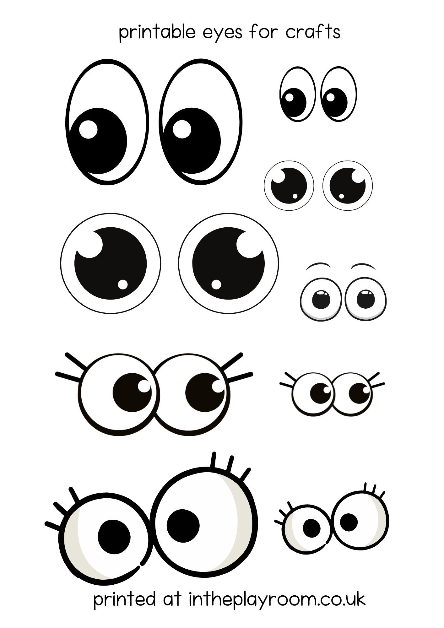 Free Printable Eyes For Crafts 934426622694440922
