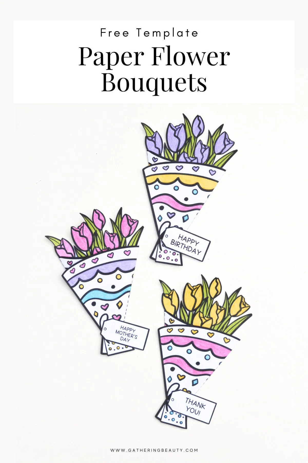 Free Printable Flower Bouquet Free Printable Flower Bouquet
