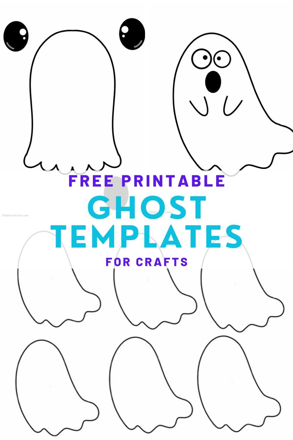 Free Printable Ghost Crafts Free Printable Ghost Crafts