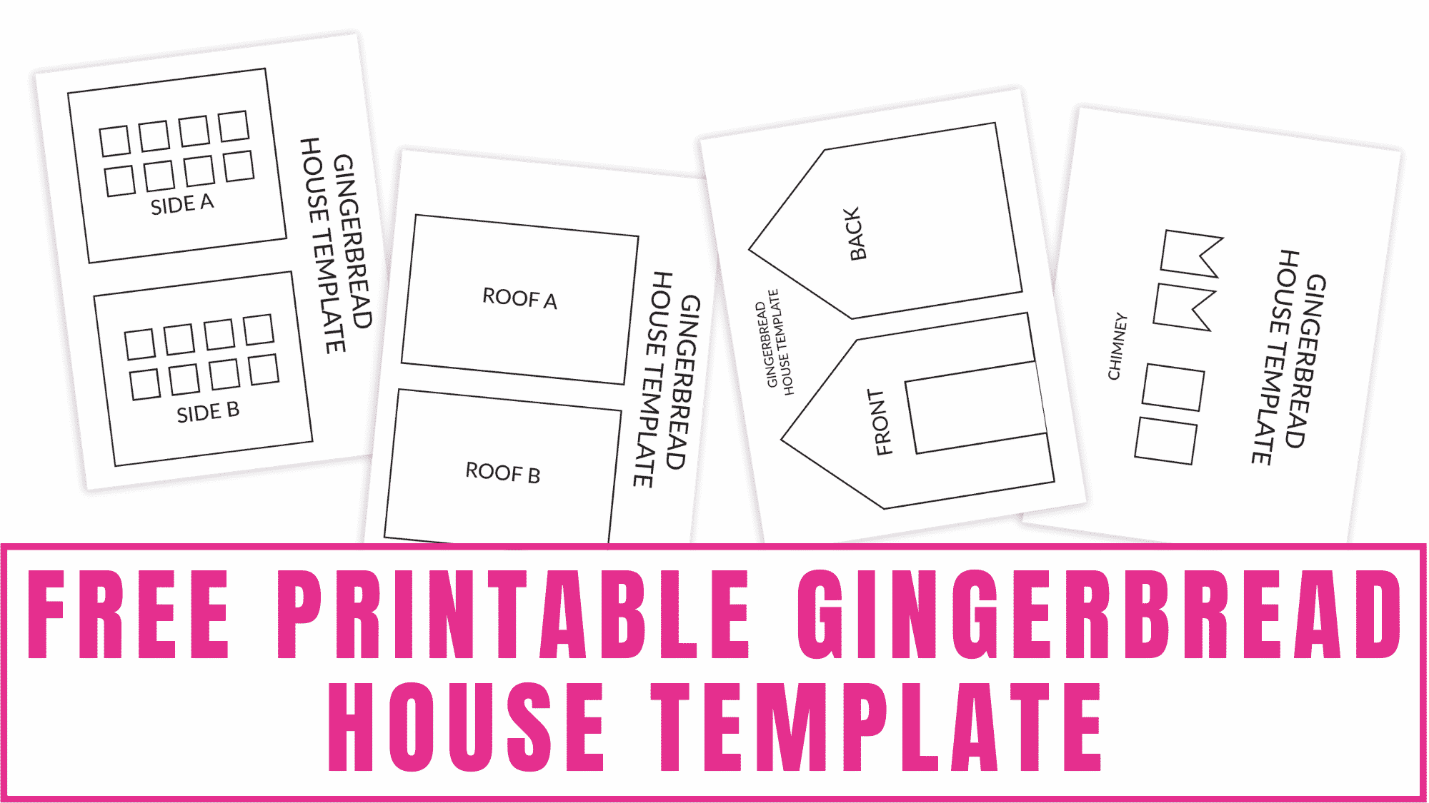 cut out gingerbread house template cut out gingerbread house template
